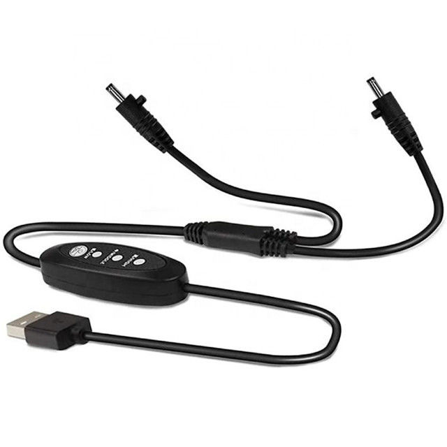 جهد كبل USB DC منخفض الجهد 13 سم بزاوية مستقيمة كابل تبديل طاقة USB