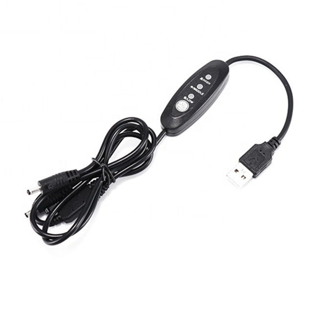 جهد كبل USB DC منخفض الجهد 13 سم بزاوية مستقيمة كابل تبديل طاقة USB