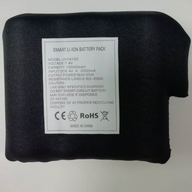 ملابس الغوص السوداء ملفوفة 7.4 فولت 10000mah بطارية 21700 2S2P للمعطف الساخن
