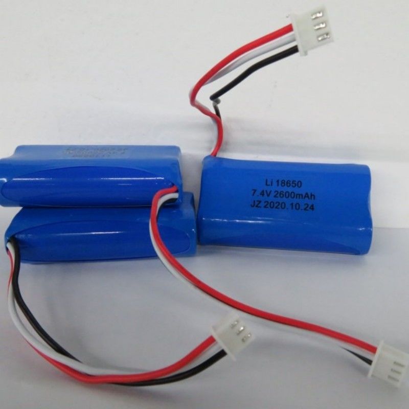 7.4 فولت 2600mAh 18650 باك بطارية الخلية مع 3 إشارات و 3 دبوس الاتصال لجهاز البوس