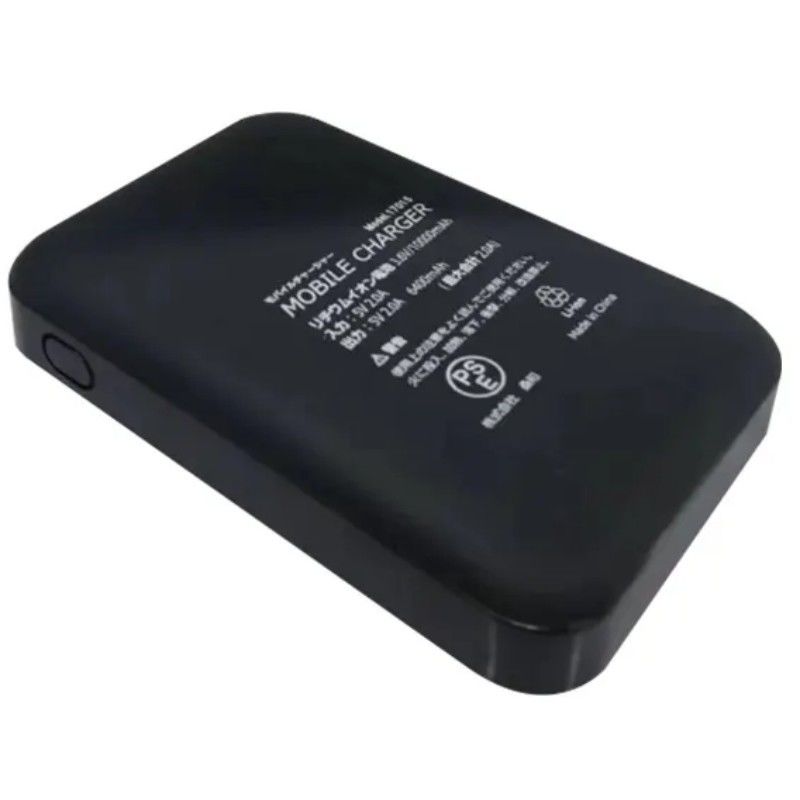 5V 2A USB 10000 Mah Powerbank منفذ USB مزدوج بطارية سوداء
