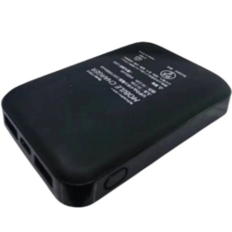 5V 2A USB 10000 Mah Powerbank منفذ USB مزدوج بطارية سوداء