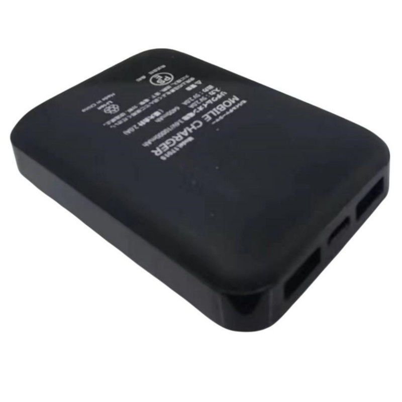 5V 2A USB 10000 Mah Powerbank منفذ USB مزدوج بطارية سوداء