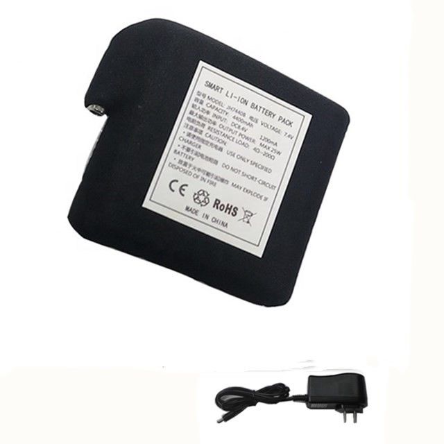 بطارية مغلفة في قماش أسود 7.4 فولت 4400mAh 5200mAh 6400mAh 7000mAh بطاريات للسترة الساخنة