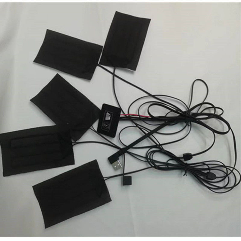ملابس بطانية وسائد تسخين 5 أجزاء كل 7x11 سم 5 في واحد 5 فولت USB وسادة تسخين للسترة