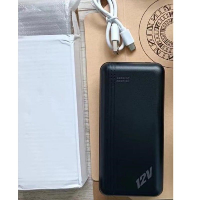 بطارية لي أيون بطارية طاقة 12 فولت بطارية مروحة 20000mah تعمل 10-12 ساعة للملابس مكيفة الهواء