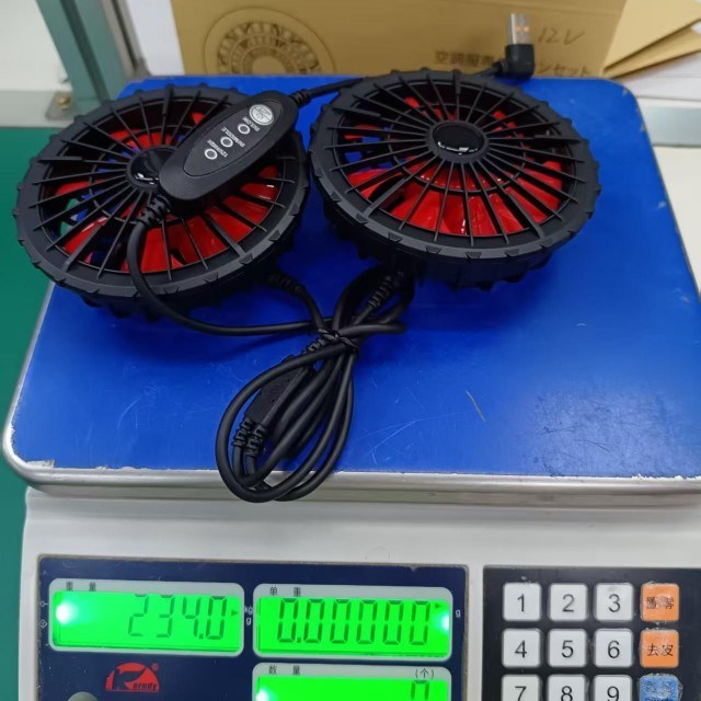 مروحة تبريد سترة 12 فولت مروحة USB التحكم في سرعة الرياح 12 فولت عالية 9 فولت متوسطة 5 فولت منخفضة