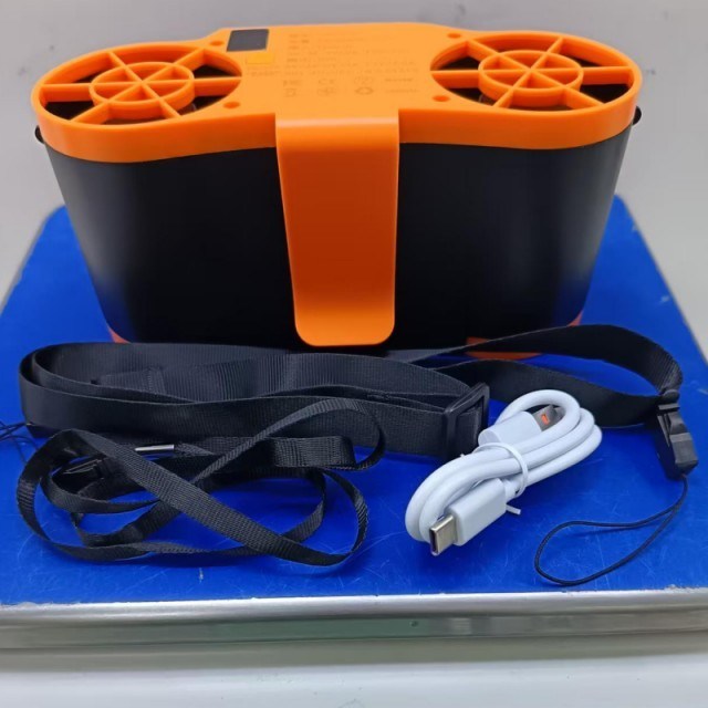 بطارية 20000mAh مروحة الخصر المحمولة 6 مستويات السرعة القابلة للتعديل ووظيفة بنك الطاقة